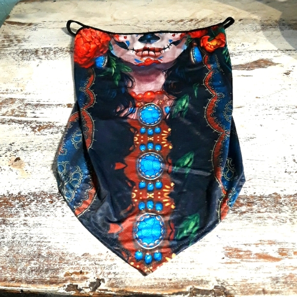 3 For 15 Dia De Los Muertos Silky Mask - Picture 2 of 7